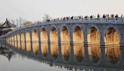 氛围感拉满!北京颐和园进入“金光穿洞”拍摄季