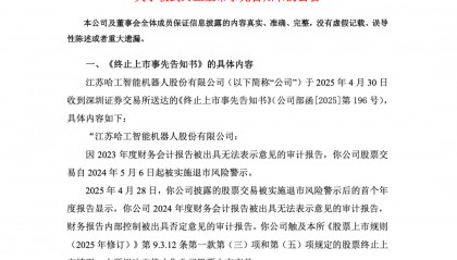 000584，触及强制退市！
