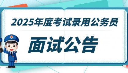 国家税务总局江苏省税务局2025年度考试录用公务员面试公告