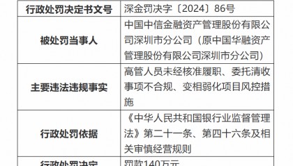 原知名央企深圳“一把手”，被终身取消资格