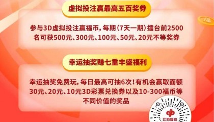福彩“播3福币 传D福气”活动火热进行中