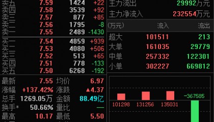 A股年内最大IPO敲钟！上市首日两度触发临停，一度涨超200％