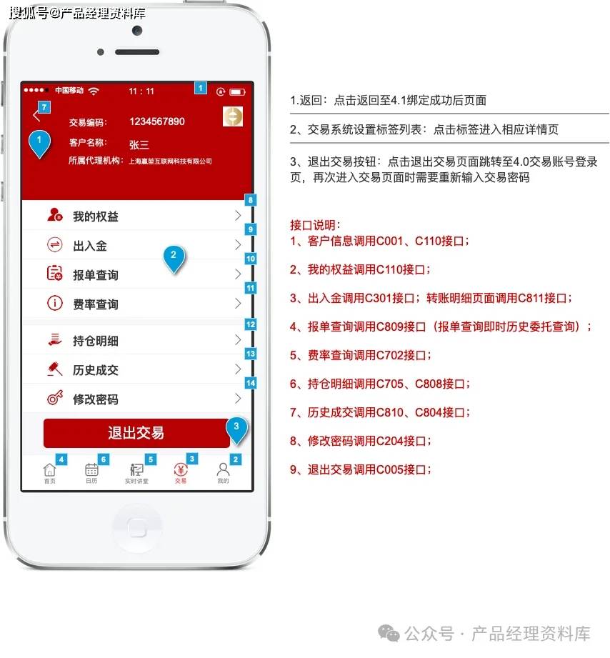 黄金交易APP产品Axure RP原型.rp
