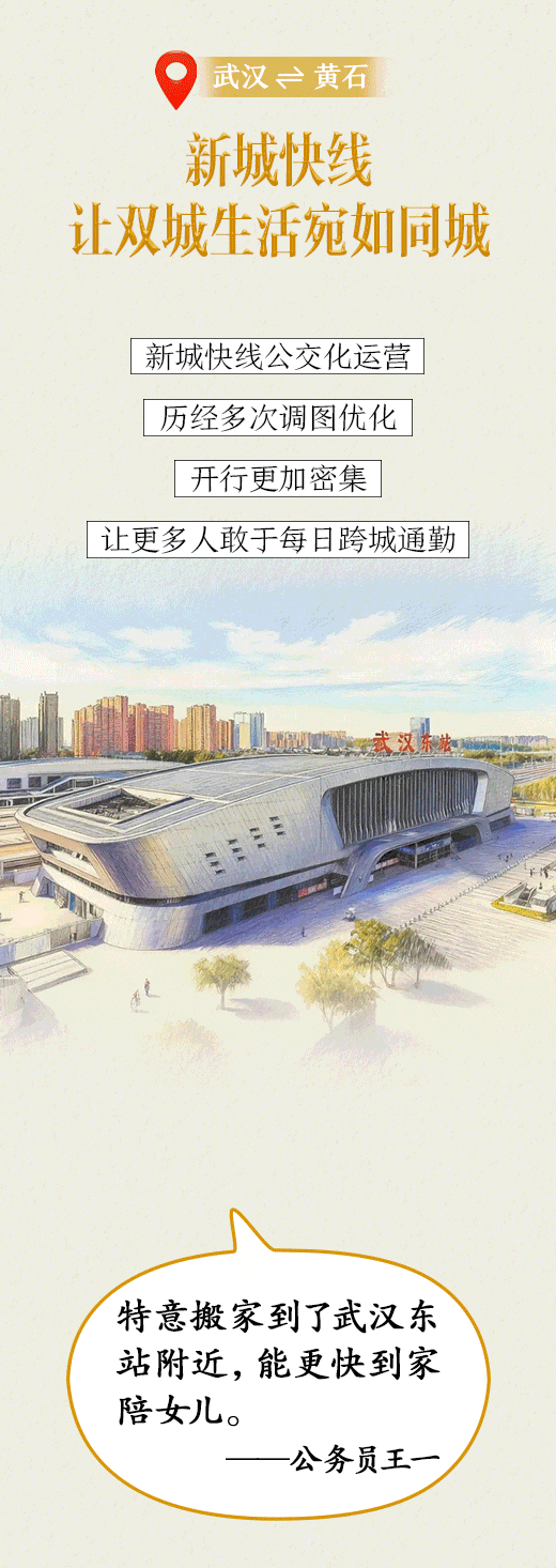 20分钟直达武汉!坐动车上下班是种什么体验……